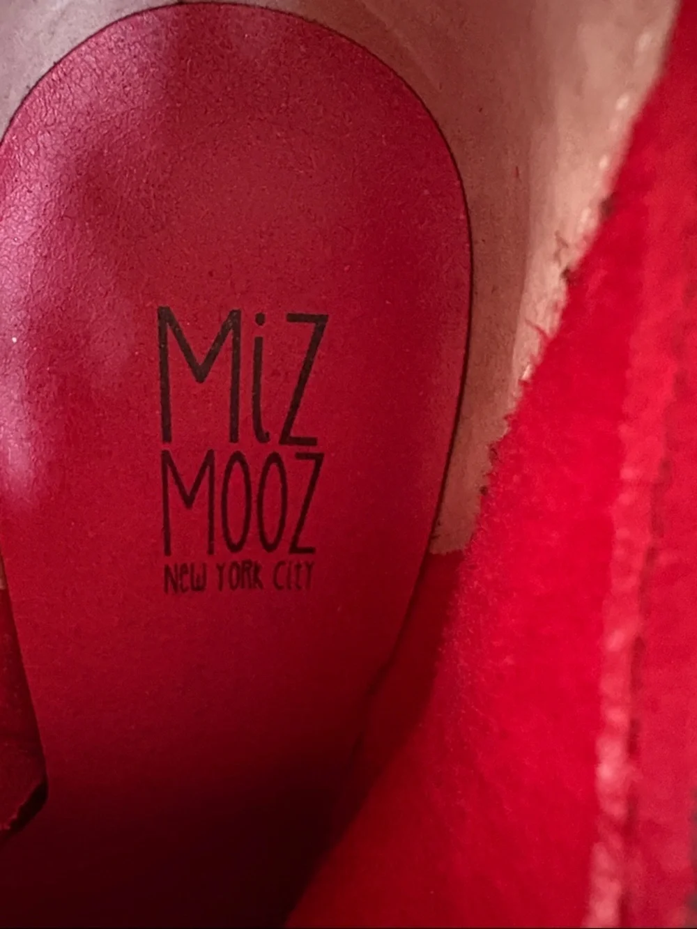 Miz Mooz Flirt Leather Zip Detail Booties 8.5